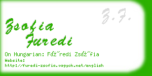 zsofia furedi business card